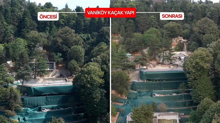 Vaniköy'de yıkım tamamlanan bölge ağaçlandırılacak