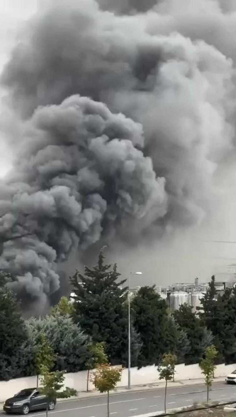 Sancaktepe'de soğuk hava deposunda yangın