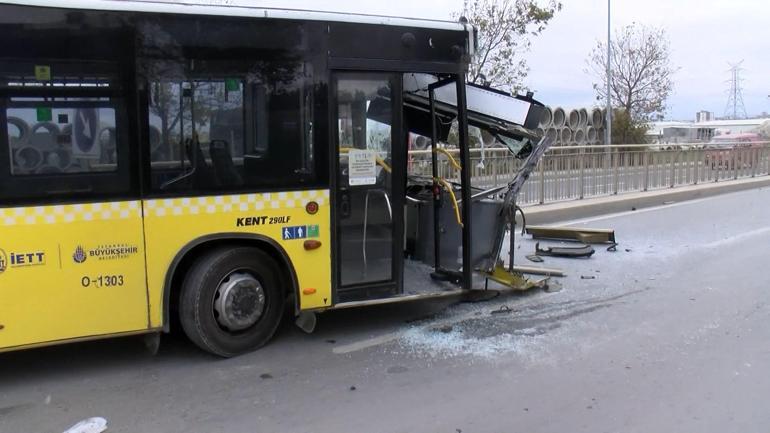 Sultangazi'de iki İETT otobüsü çarpıştı; 1'i çocuk 2 kişi yaralandı