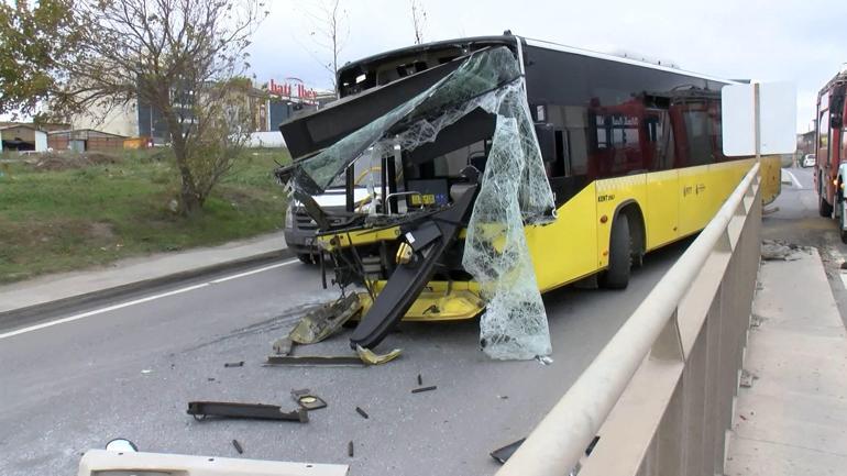 Sultangazi'de iki İETT otobüsü çarpıştı; 1'i çocuk 2 kişi yaralandı