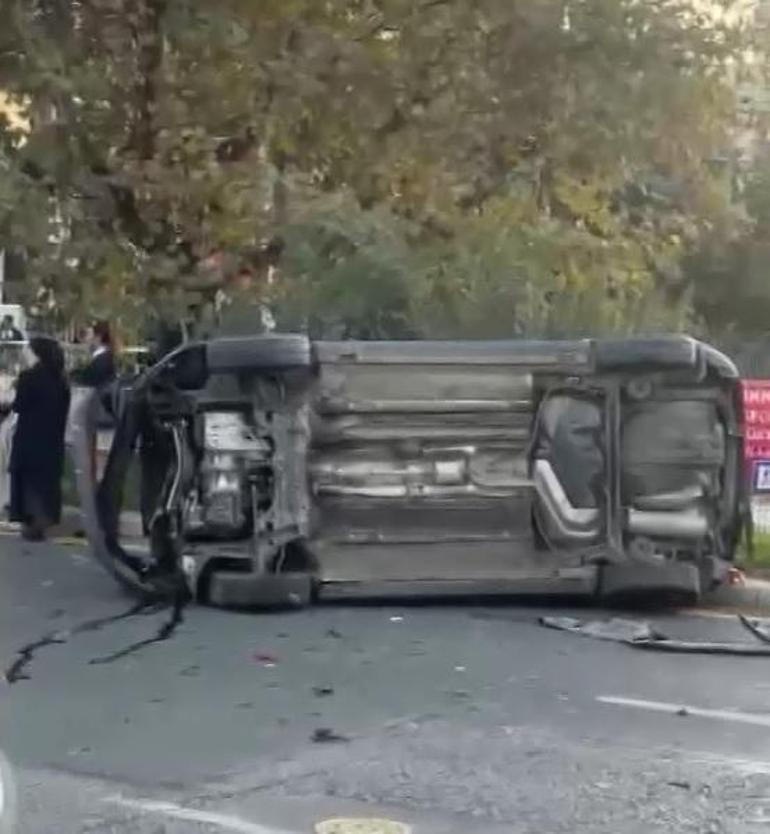 Ankara'da zincirleme kaza; 8 araç birbirine girdi