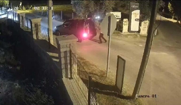 Besicinin, içinde 20 litre süt olan güğümünü çaldılar, o anlar kamerada