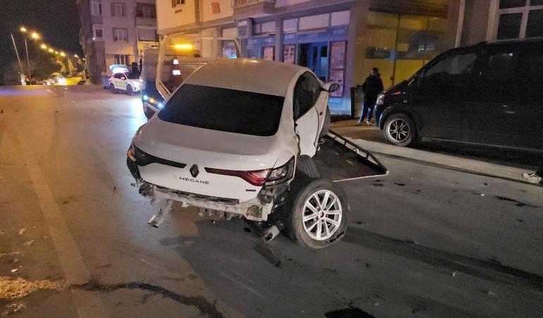 Çarpışan otomobillerin sürücüleri alkollü çıktı