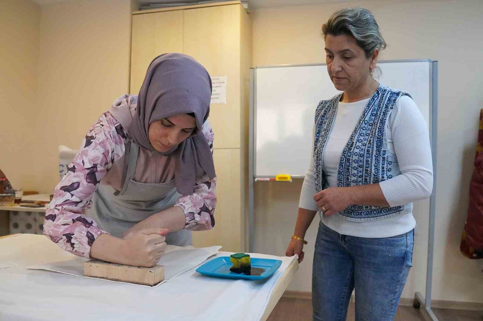 Tokat baskısı kursuna yoğun ilgi gösteriyorlar