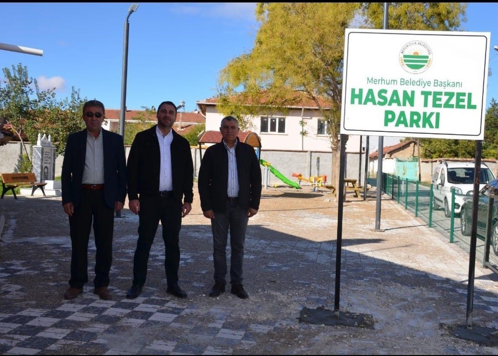 Beylikova’da vefa örneği, ’Hasan Tezel Parkı’ açıldı