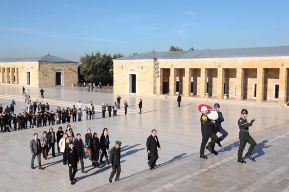 AB Büyükelçisi Ossowski, Anıtkabir'i ziyaret etti