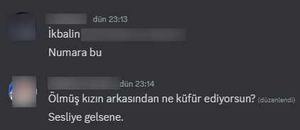 Erişim engeli getirilen Discord’da milli değerlere ve katledilen genç kıza küfürler yağdırdılar