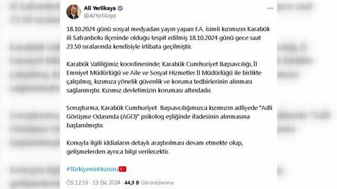 Cinsel istismara uğradığını söyleyen üniversite öğrencisine koruma