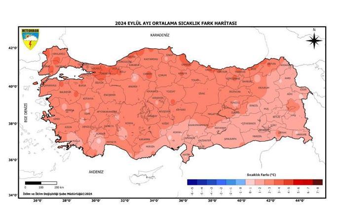 53 yılın en sıcak 7'nci eylül ayı