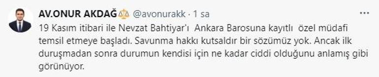 Narin cinayetinde cesedi taşıyan Nevzat Bahtiyar’ı, Ankara Barosu’na kayıtlı avukat temsil edecek