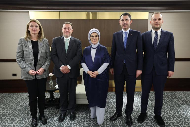 Emine Erdoğan, BM Kalkınma Programı İcra Direktörü Steiner ile görüştü