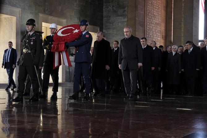 Anıtkabir'de 10 Kasım töreni