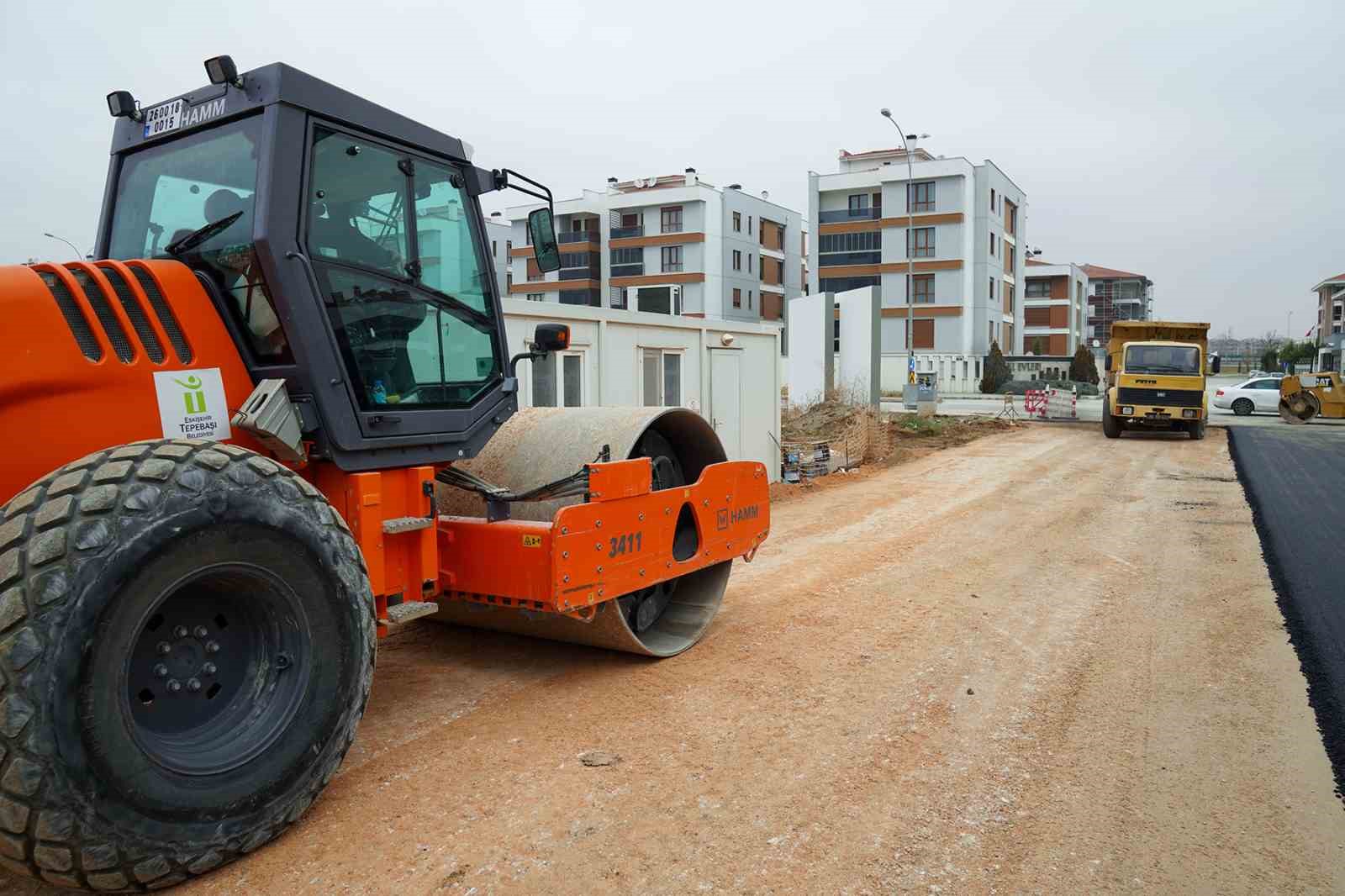 Tepebaşı’nda üstyapı çalışmaları sürüyor