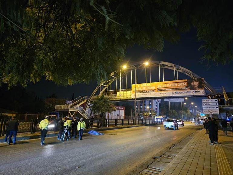 Üst geçide 20 metre uzaklıkta otomobilin çarptığı yaya, hayatını kaybetti