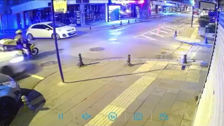 Pendik'te motokuryeye çarparak kaçan otomobil sürücüsü yakalandı