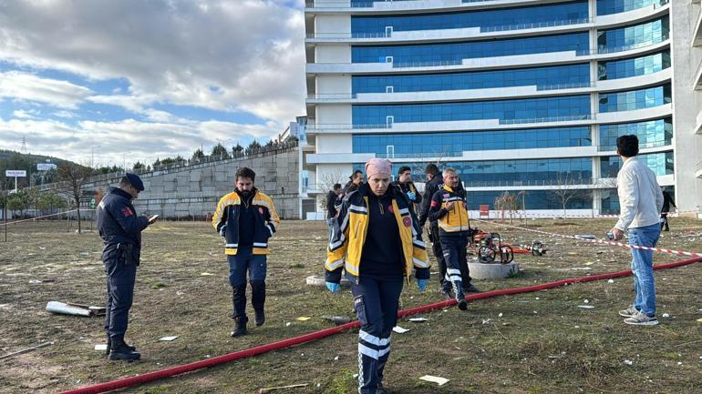 Muğla'da hastaneye çarpan helikopter düştü