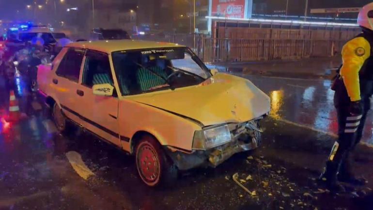 Çekmeköy'de polis otosuna çarpan sürücünün yakınları polise saldırdı; 4 polis yaralandı