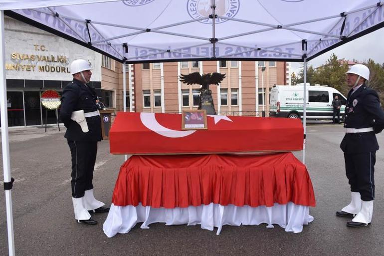 Akciğerine pıhtı atması sonucu hayatını kaybeden polis memuru için tören