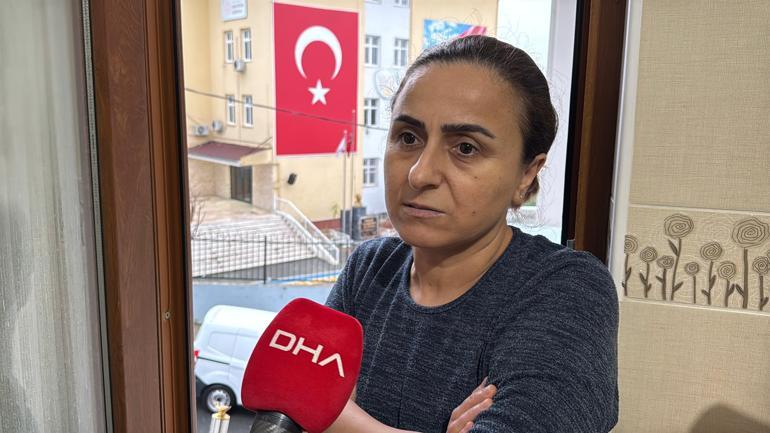 Kağıthane’de asfalt döken kamyonun damperi devrilip balkona girdi; ölümden saniyelerle kurtuldu