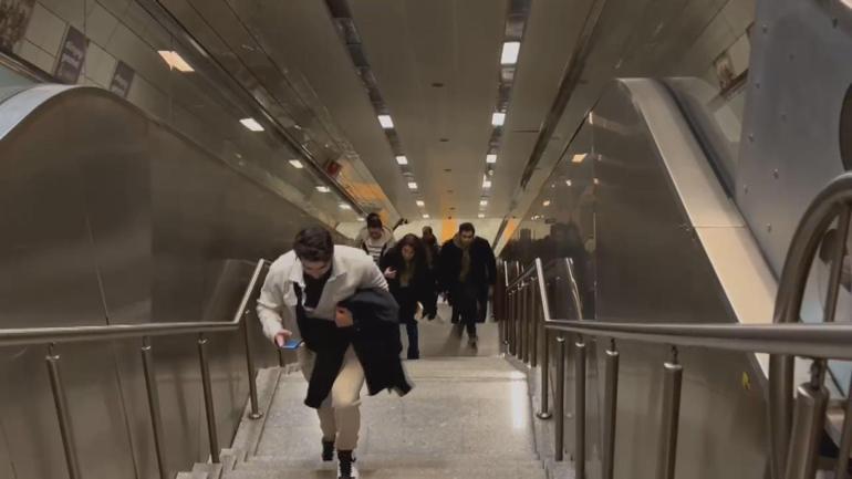 Sabiha Gökçen Havalimanı metro hattında elektrikler kesildi, seferler aksadı