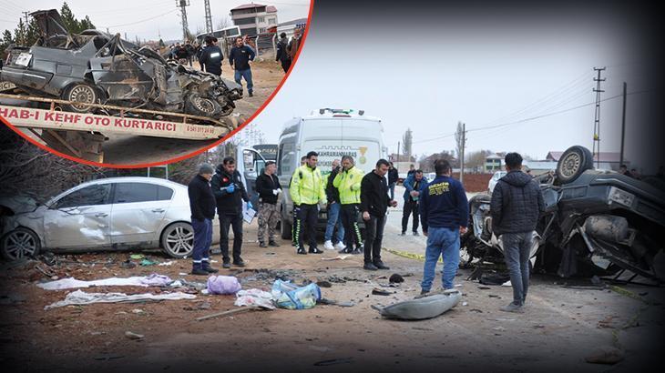 Kahramanmaraş’ta korkunç kaza! Otomobil kağıt gibi ezildi: 3 ölü, 3 yaralı