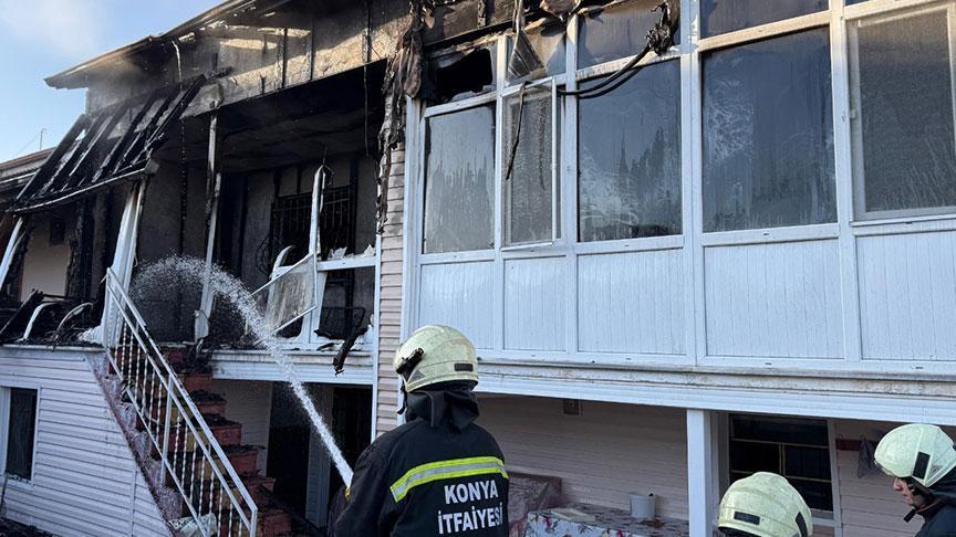 Konya’da dehşet! Eski eşi ile komşularını darbedip, evi ateşe verdi