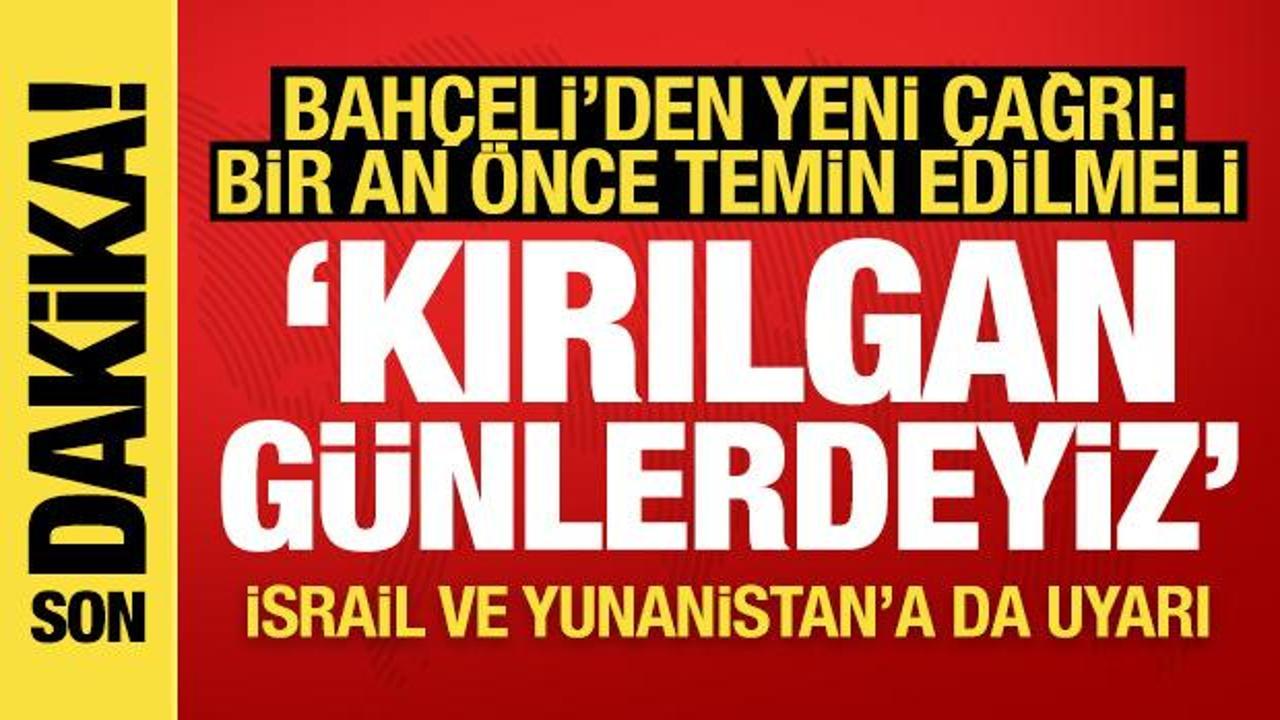 Bahçeli’den çağrı: PKK kongreyi toplayıp örgütü feshetmeli