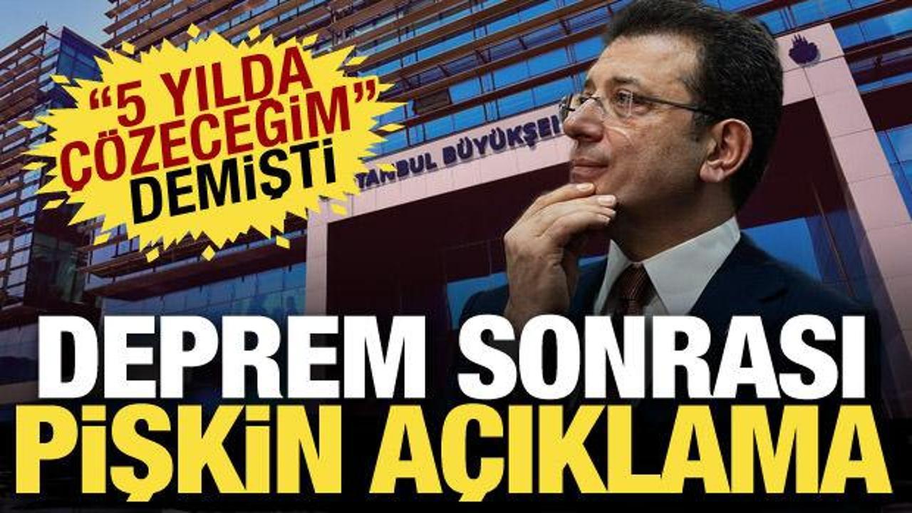 Deprem bütçesini yüzde 1’e düşürmüştü! İmamoğlu’ndan deprem sonrası pişkin açıklama