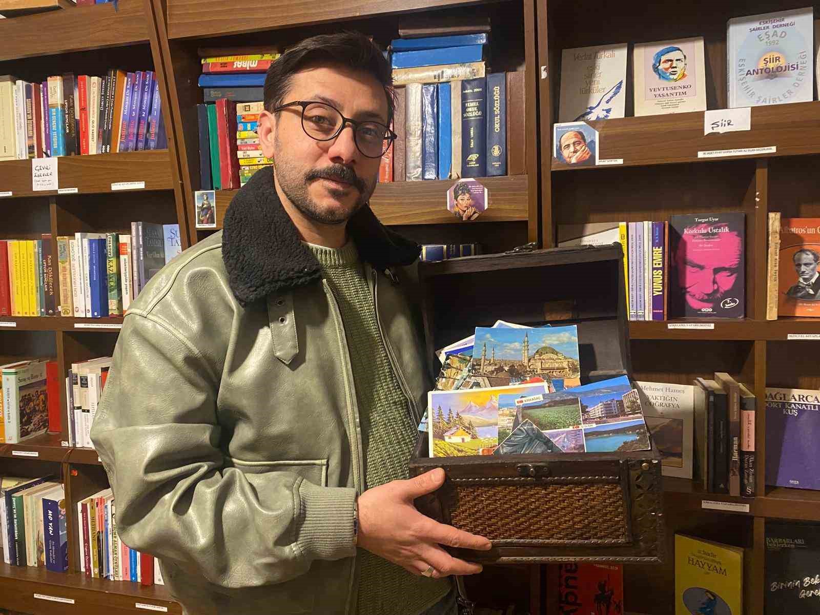 Eskişehir’de nostalji rüzgarı estiren sahaf