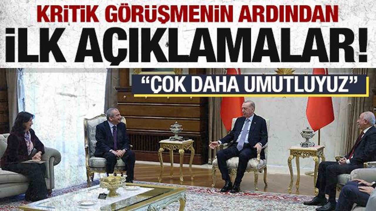 Son dakika: Erdoğan, DEM Parti heyetini kabul etti: İşte ilk açıklamalar!
