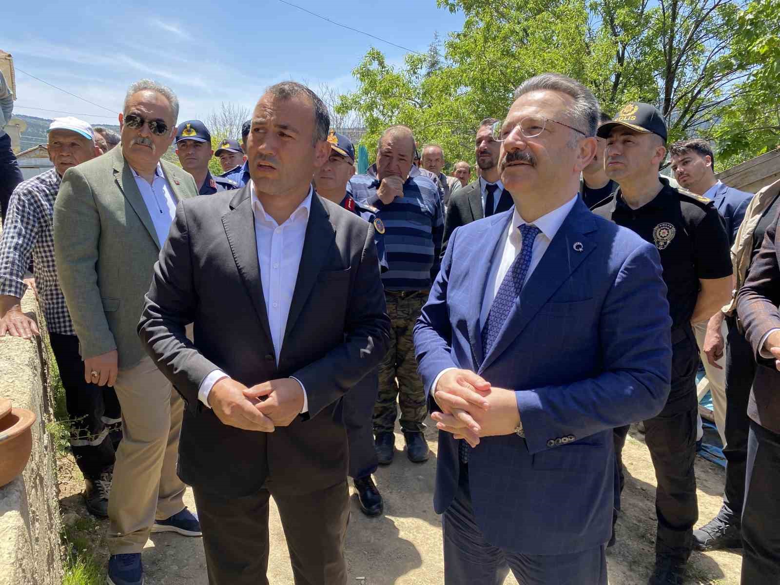 Vali Aksoy Mihalıççık İlçesi’ni ziyaret etti