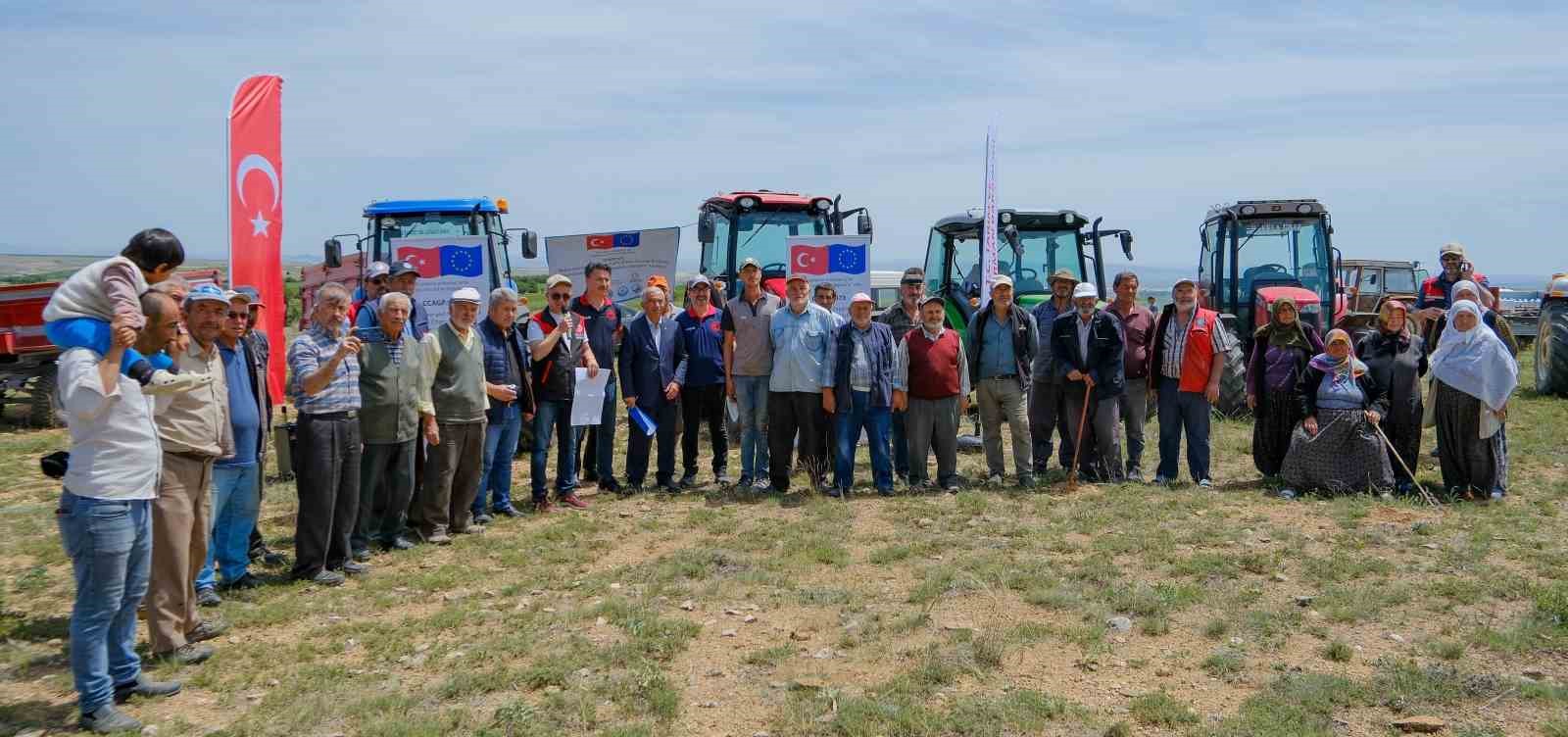 Tarımsal üretim için gübreleme yapılan mera arazisi 3 milyon metrekareye ulaştı