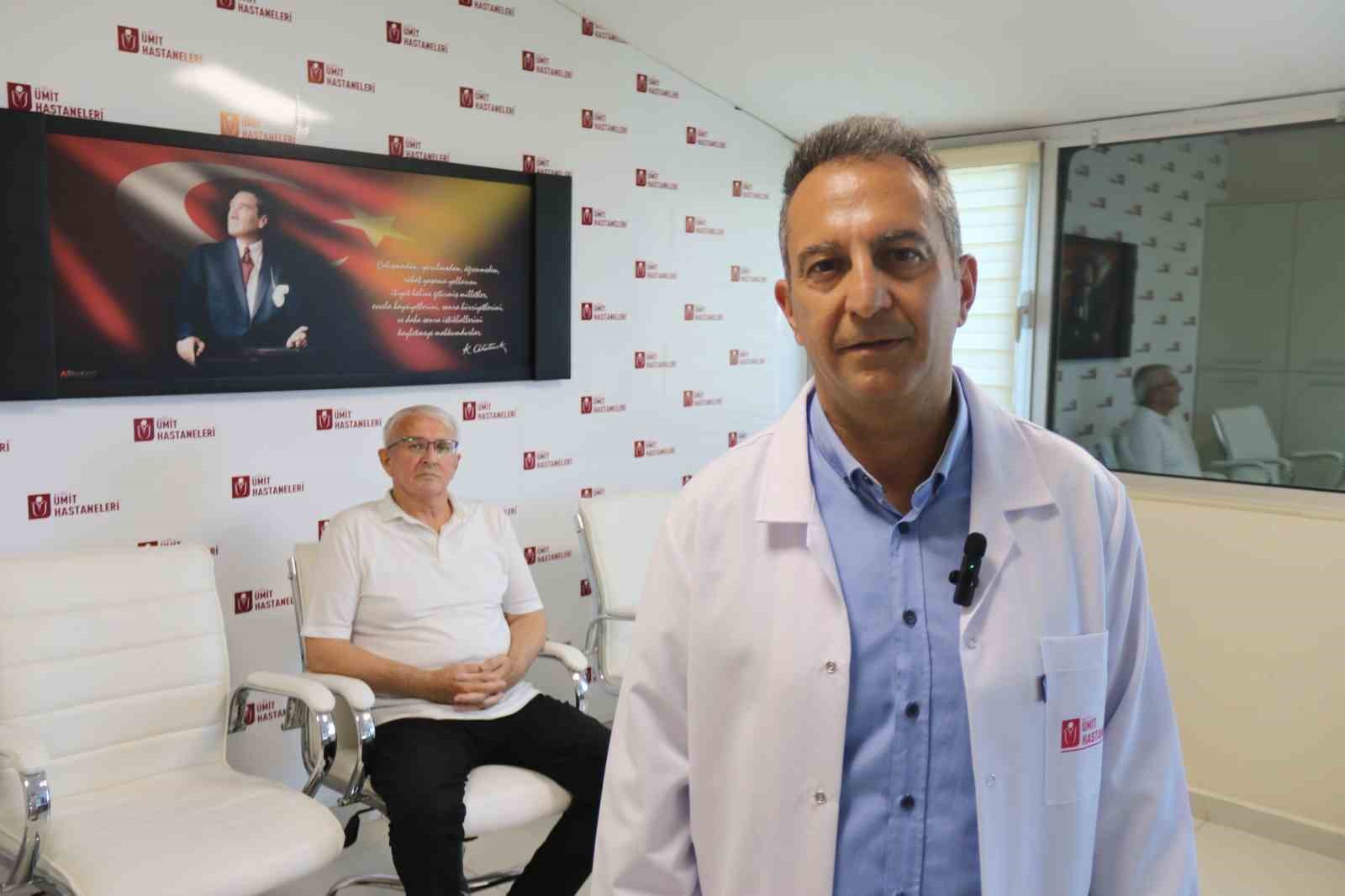 Ümit Hastanesi’nde yapılan ameliyatta yapay mesane ile sağlığına kavuştu