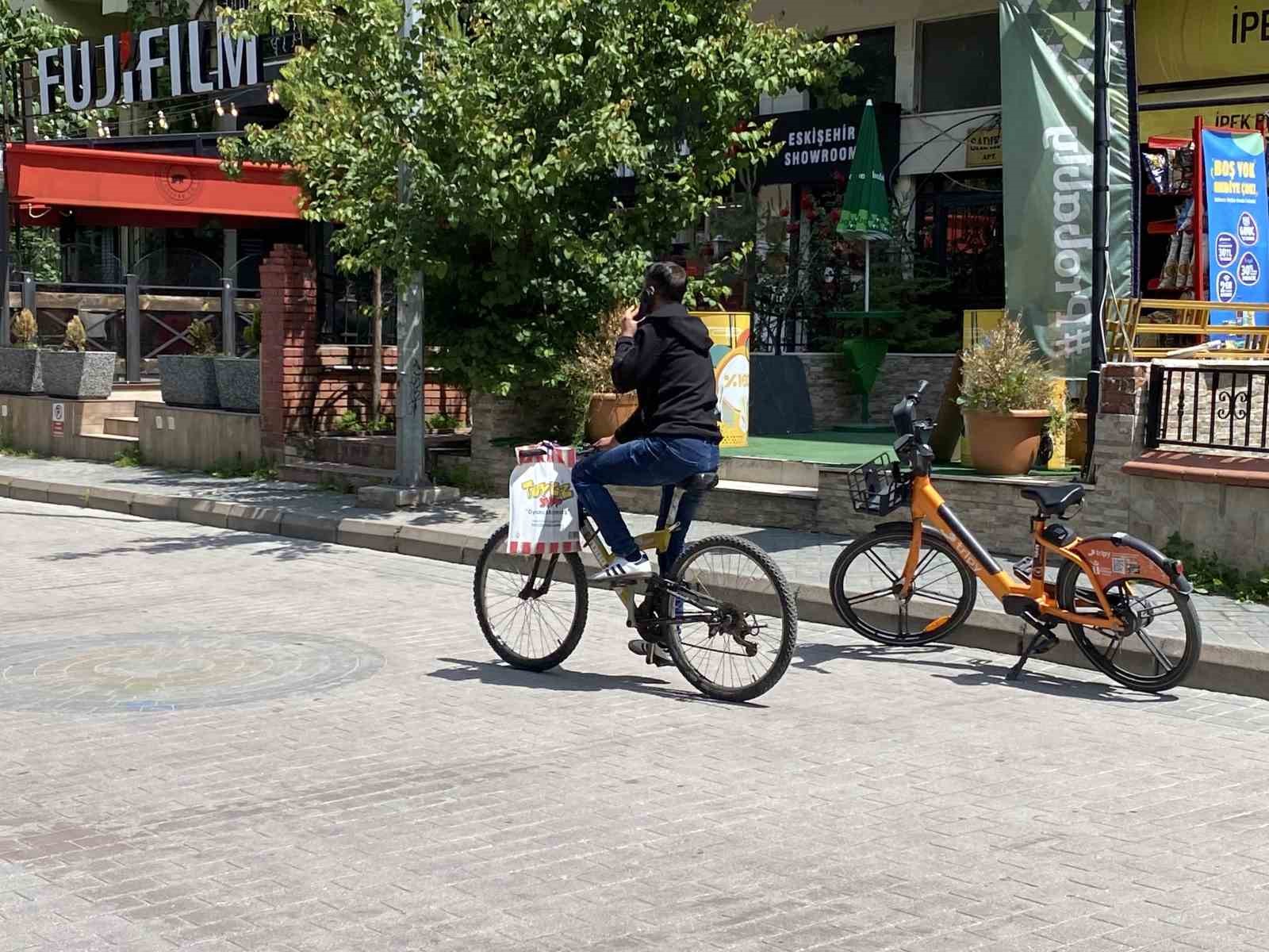 Bisiklet yolunda tam alışamadık