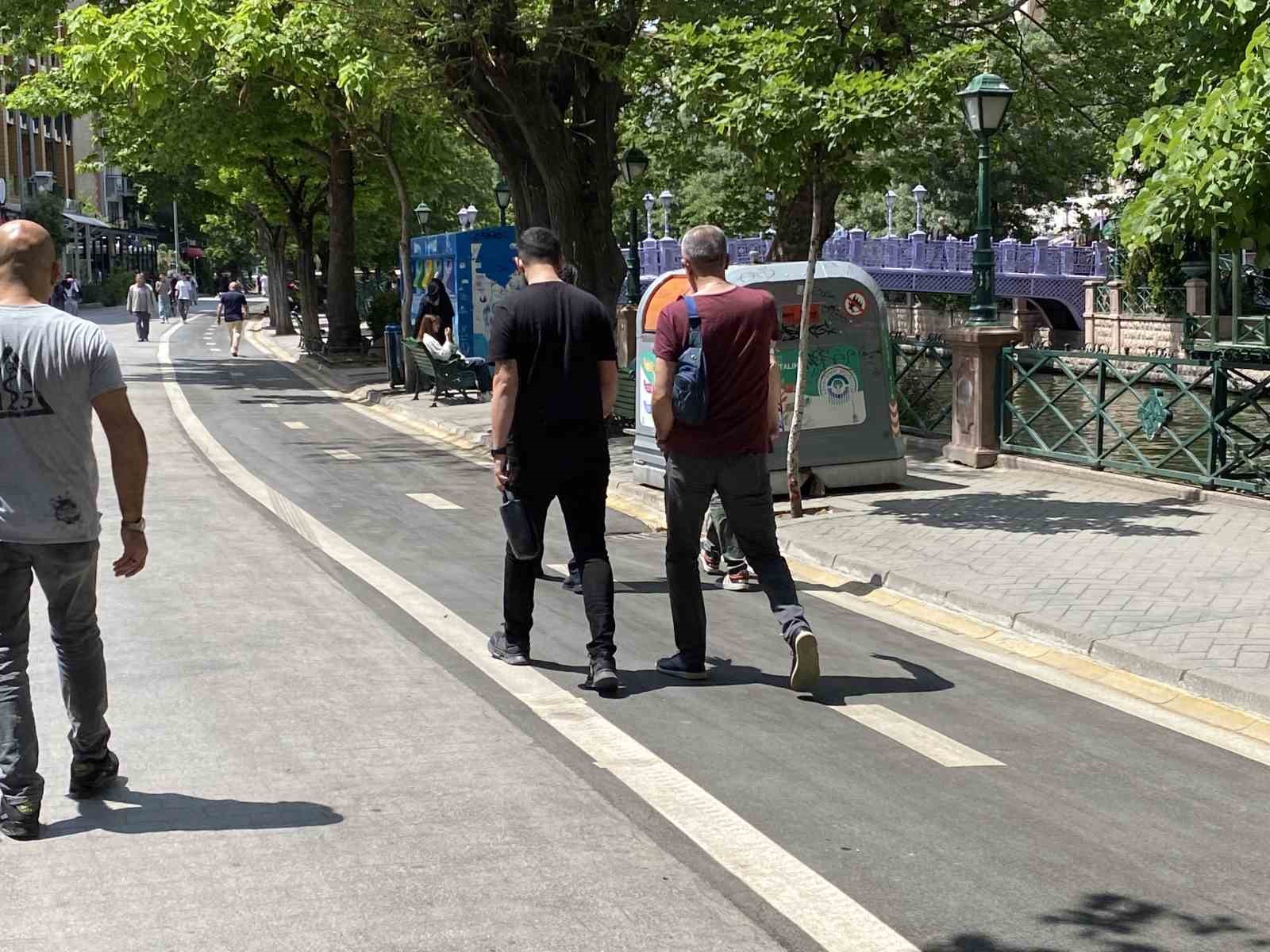 Bisiklet yolunda tam alışamadık