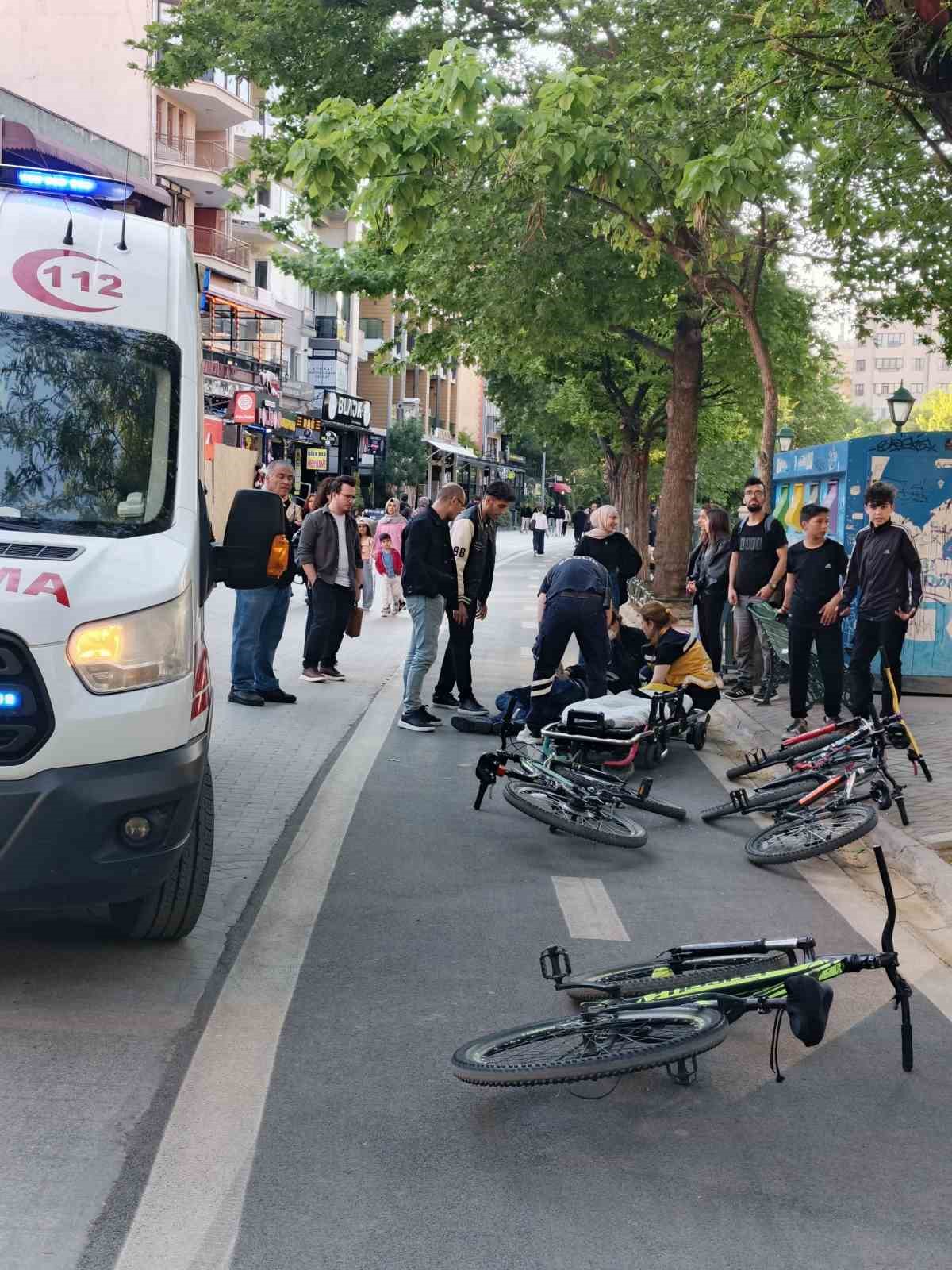 Bisiklet yolunda tam alışamadık