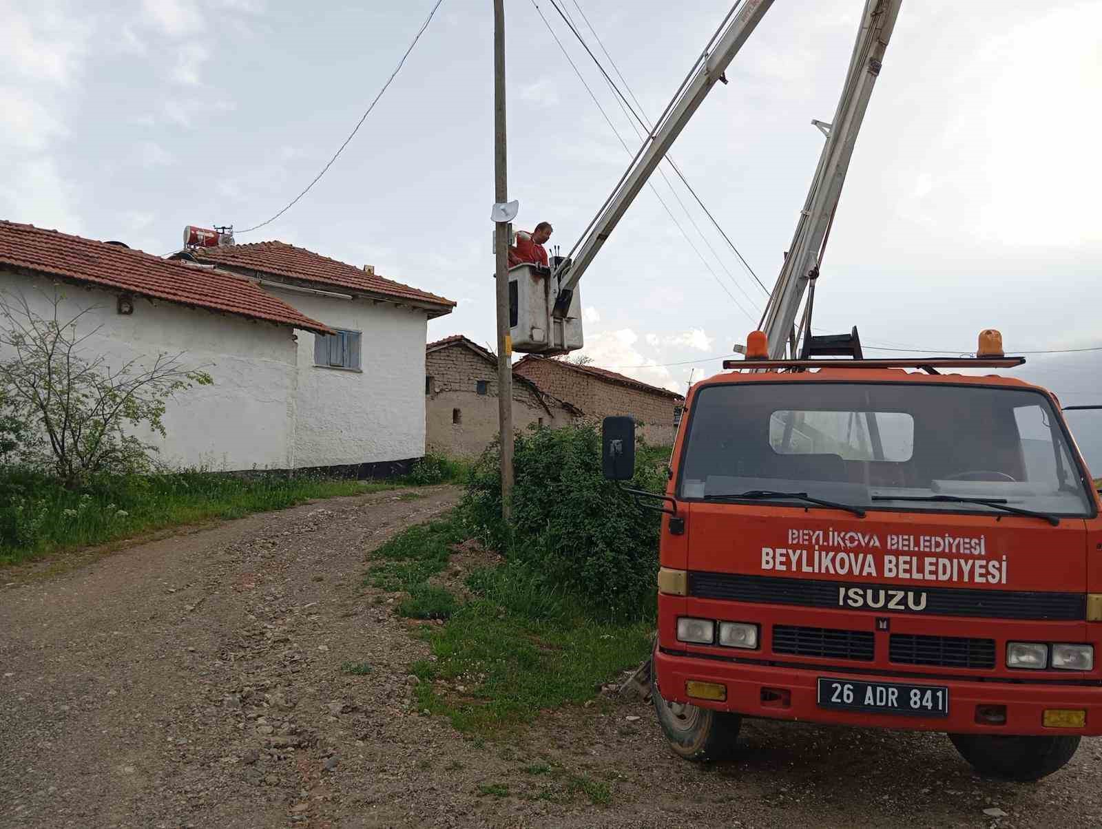 Beylikova’da tüm kırsal mahalleler güvenlik kamerası ile donatıldı