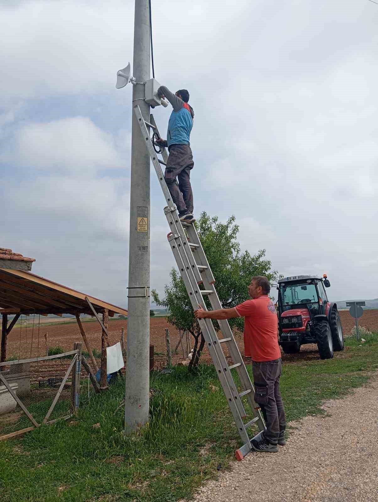 Beylikova’da tüm kırsal mahalleler güvenlik kamerası ile donatıldı