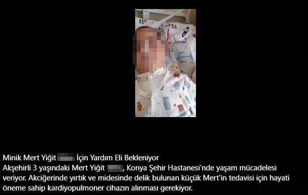 Hasta çocuklar adına bağış toplanarak dolandırıcılık yapıldığı iddiası