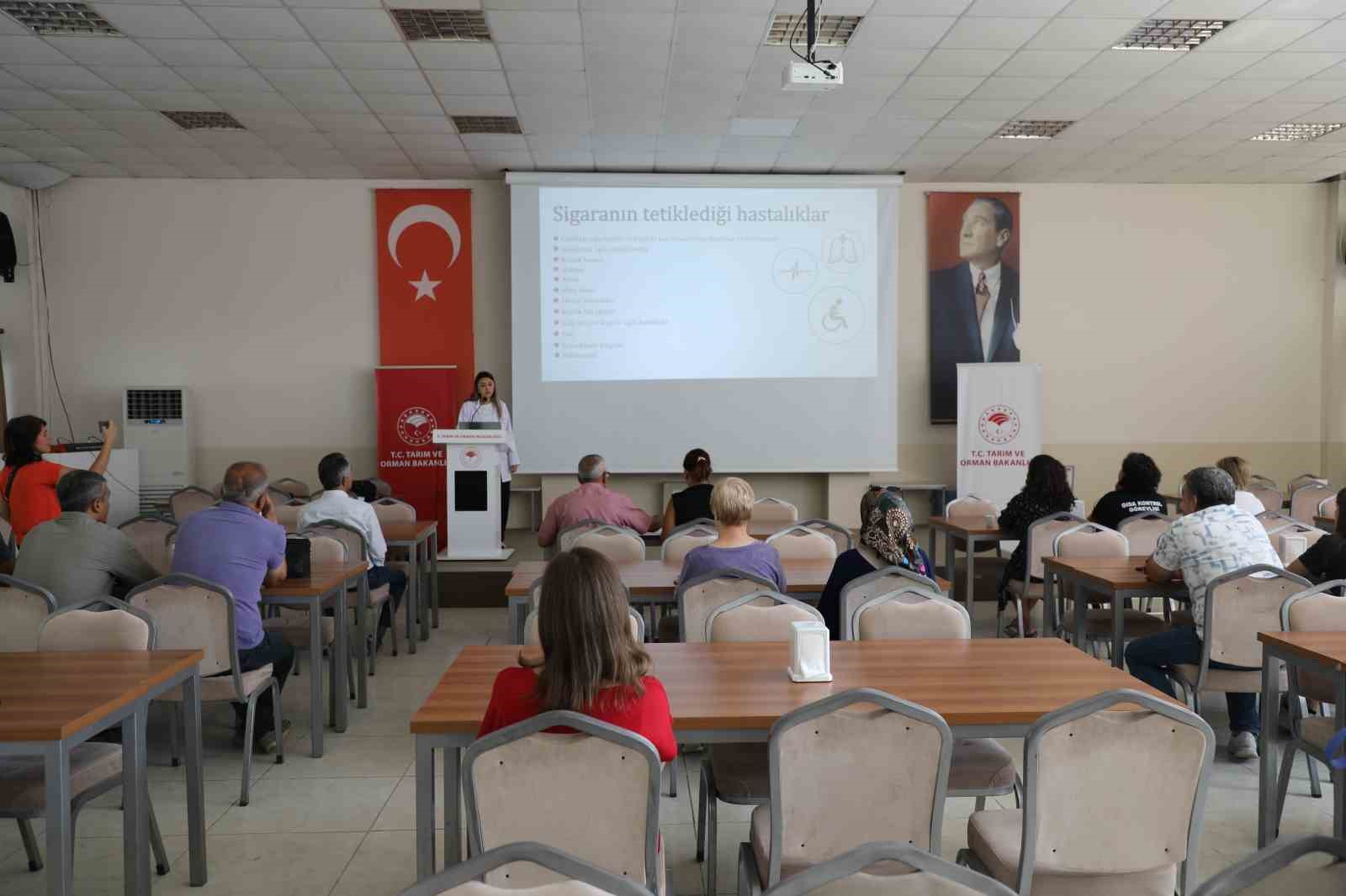 İl Tarım ve Orman Müdürlüğü’nde yerinde sigara bırakma danışmanlığı hizmeti