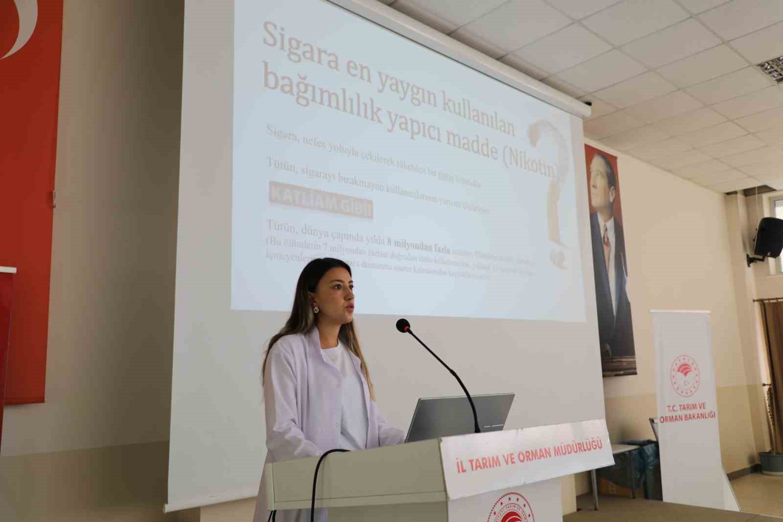 İl Tarım ve Orman Müdürlüğü’nde yerinde sigara bırakma danışmanlığı hizmeti