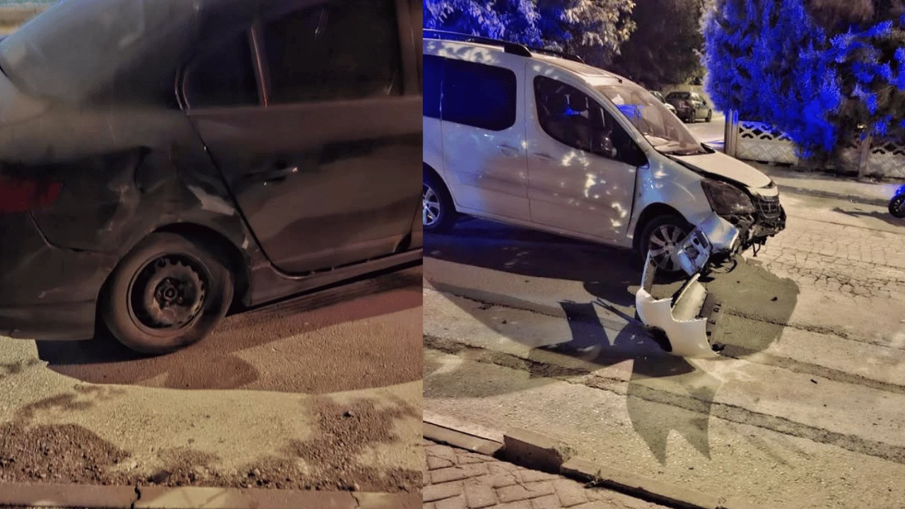 ESKİŞEHİR’DE İKİ OTOMOBİL ÇARPIŞTI: YOLCU PANİK ATAK GEÇİRDİ!