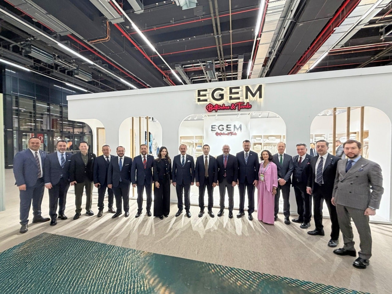 DTO Başkanı Erdoğan, 2026 Heimtextil Fuarında Denizlili firmaları yalnız bırakmadı