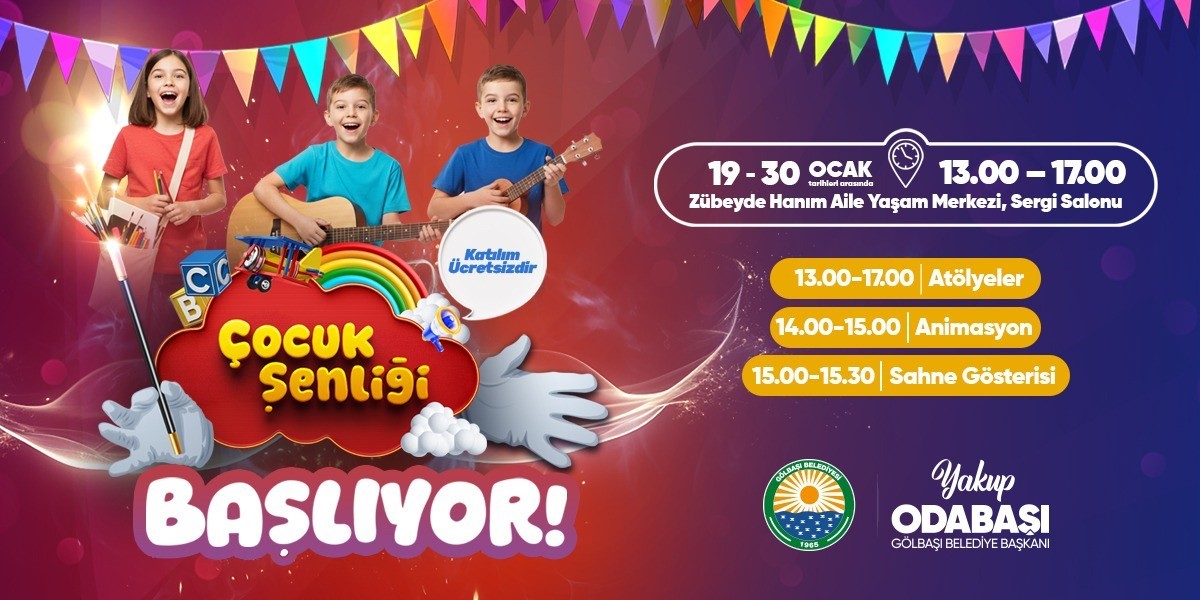 Gölbaşı’nda yarıyıl tatilinde çocuklar için etkinlikler düzenlenecek