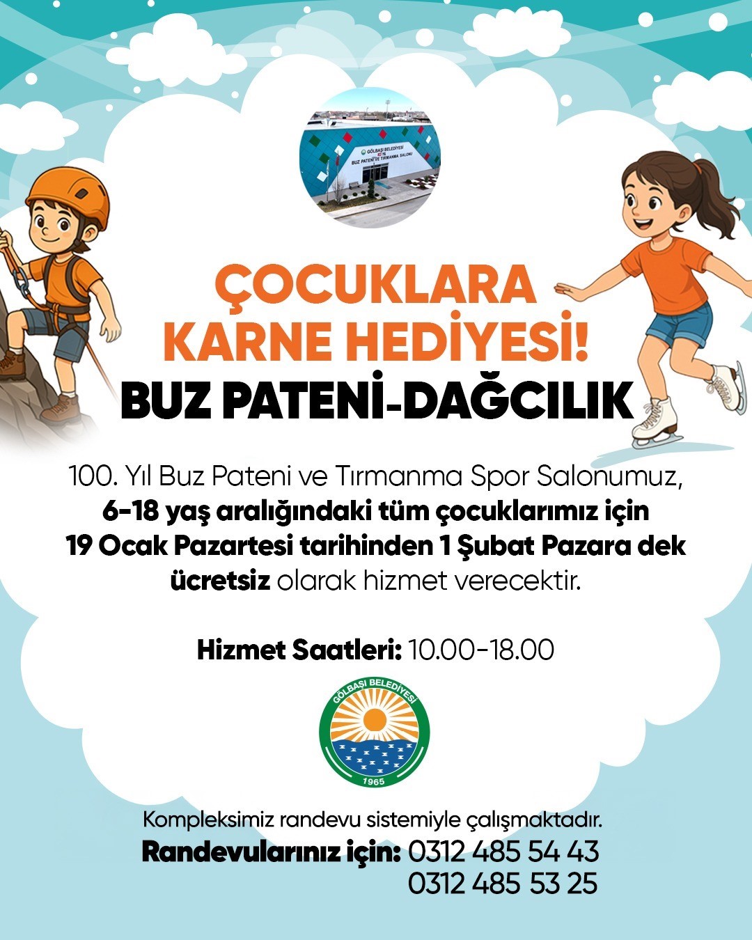 Gölbaşı’nda yarıyıl tatilinde çocuklar için etkinlikler düzenlenecek