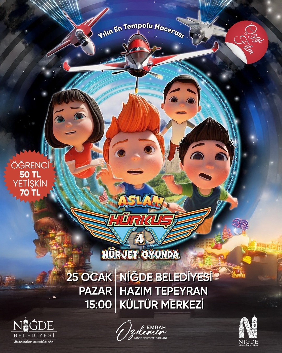 Niğde’de yarıyıl tatili şenliğe dönüşüyor