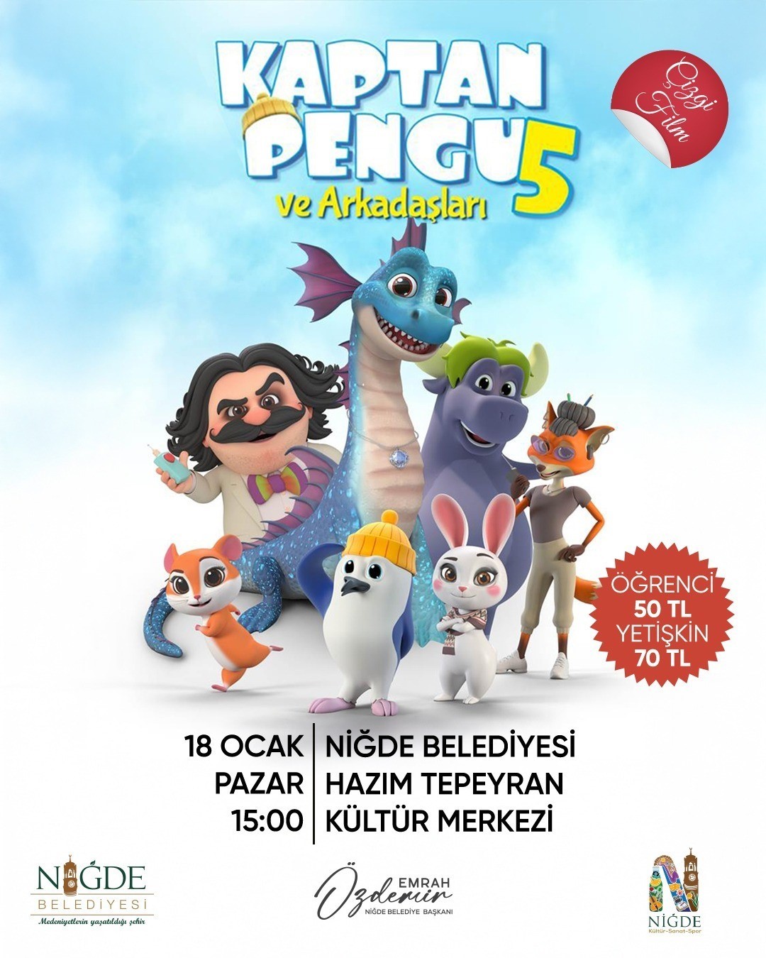 Niğde’de yarıyıl tatili şenliğe dönüşüyor