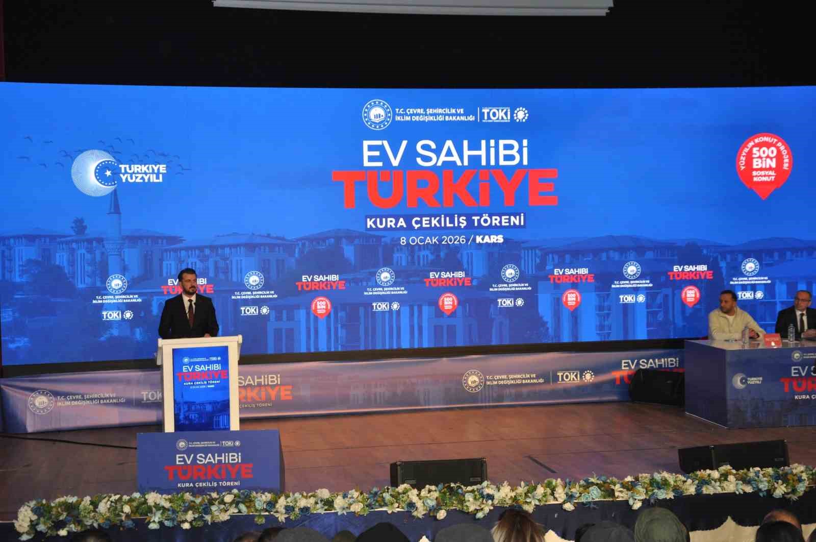 Kars’ta bin 730 konutun kuraları çekildi