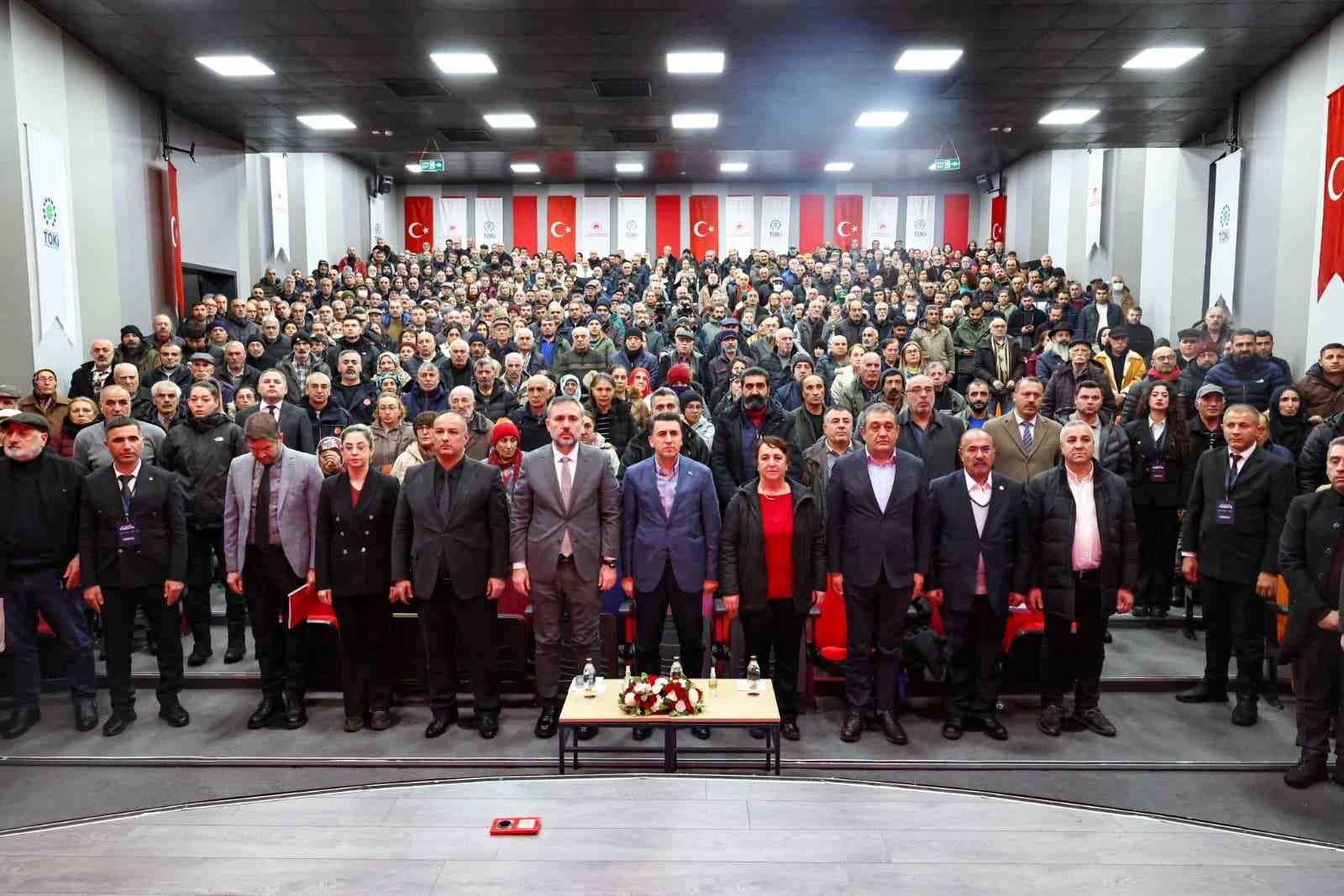 Tunceli’de 875 sosyal konutun kura çekimi gerçekleşti