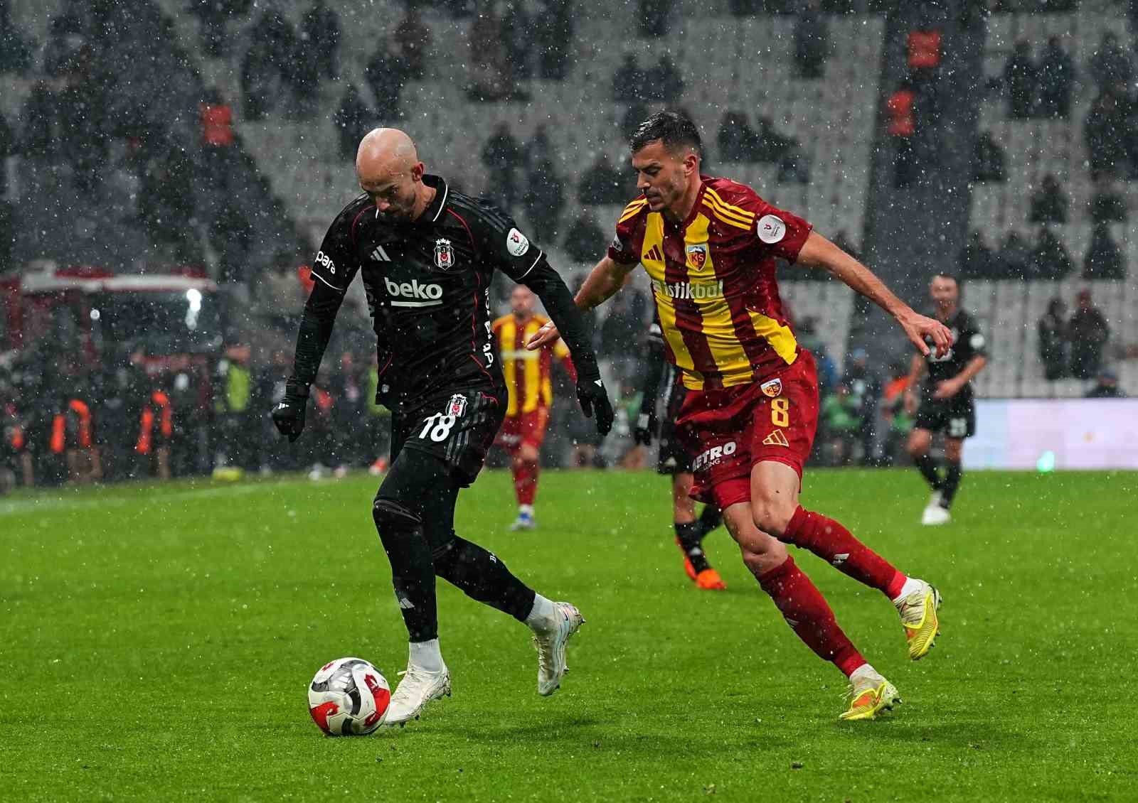 Trendyol Süper Lig: Beşiktaş: 0 - Kayserispor: 0 (İlk yarı)